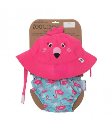 Bañador pañal y gorro con protección solar 12-24 meses Zoocchini