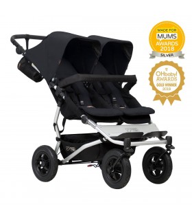 Carrito de bebé gemelar Duet 3.2 + 1 capazo Mountain Buggy