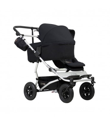 Carrito de bebé gemelar Duet 3.2 + 1 capazo Mountain Buggy