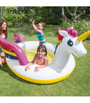 Piscina Spray Unicornio Intex