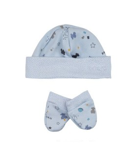 Conjunto gorro y manoplas Mission Tous Baby