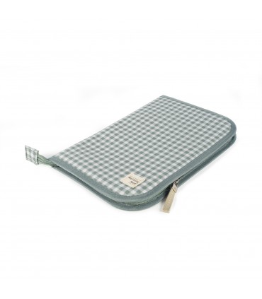 Funda libro nacimiento I love Vichy Walking Mum