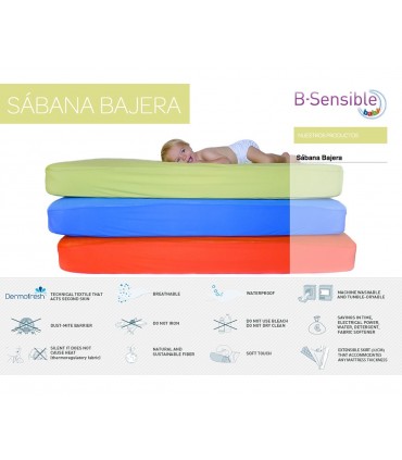SABANA IMPERMEABLE B SENSIBLE TENCEL 120X60 CM