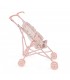 Silla de paseo muñecas pequeña Lili Flor Rosa Pasito a Pasito