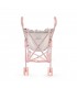 Silla de paseo muñecas pequeña Lili Flor Rosa Pasito a Pasito