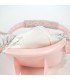 Maxi cosi para muñecas Lili flor rosa Pasito a Pasito