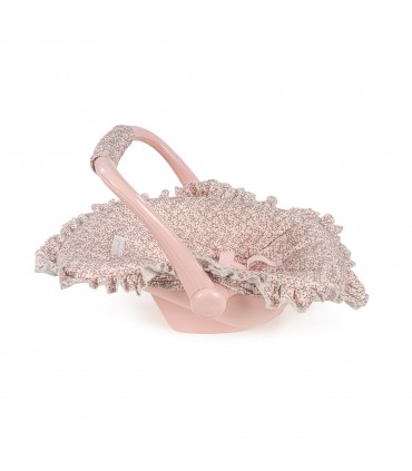 Maxi cosi para muñecas Lili flor rosa Pasito a Pasito