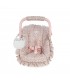 Maxi cosi para muñecas Lili flor rosa Pasito a Pasito
