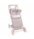 Silla de paseo muñecas Lili flor rosa Pasito a Pasito