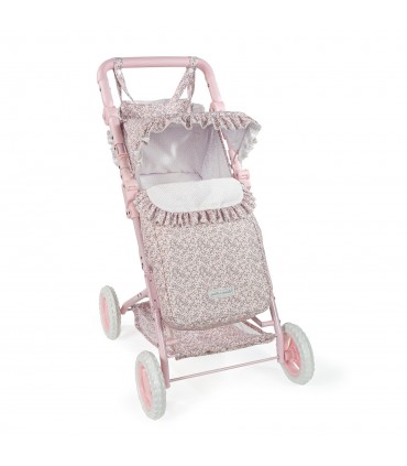 Silla de paseo muñecas Lili flor rosa Pasito a Pasito