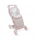 Silla de paseo muñecas Lili flor rosa Pasito a Pasito