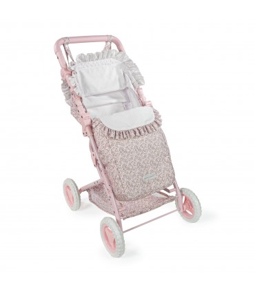 Silla de paseo muñecas Lili flor rosa Pasito a Pasito