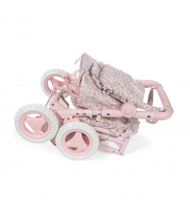 Silla de paseo muñecas Lili flor rosa Pasito a Pasito