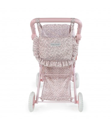 Silla de paseo muñecas Lili flor rosa Pasito a Pasito