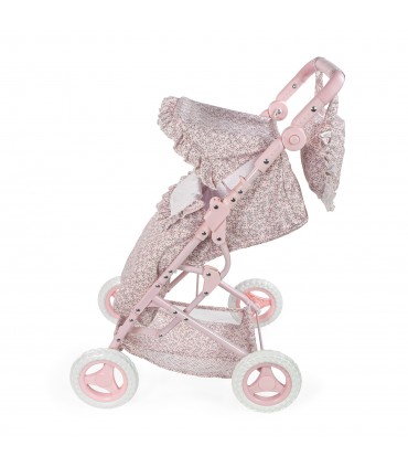 Silla de paseo muñecas Lili flor rosa Pasito a Pasito