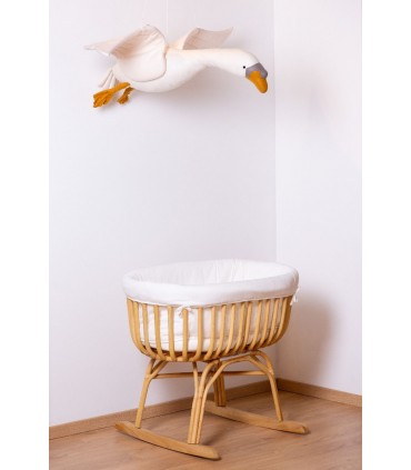 cisne de fieltro decorativo