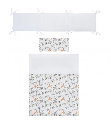 Funda nórdica y protector cuna África Bimbidreams