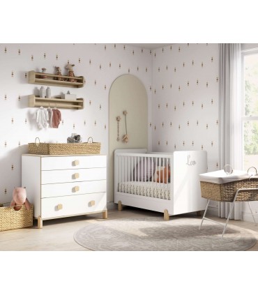 Cuna lacada para bebé Elemental Muebles Ros