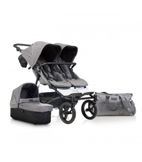 Carrito de bebé gemelar Duet 3.2 Luxury con capazo Mountain Buggy
