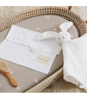 Tríptico sábanas bambú beige Bunny Bimbidreams