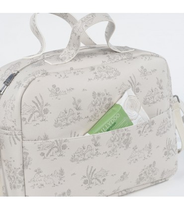 Bolso canastilla Toile de Jouy Pasito a Pasito