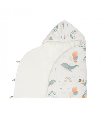 Saco arrullo con capucha Moby Bimbicasual