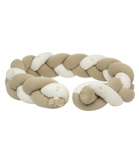 Protector de cuna trenza Bunny Bimbidreams