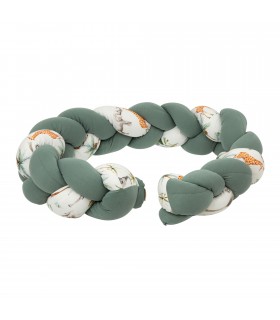 Protector de cuna trenza África Bimbidreams
