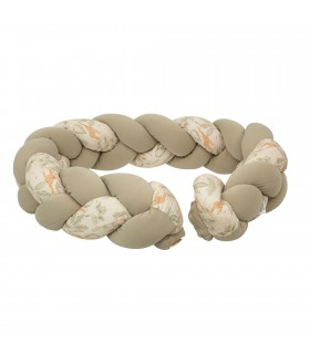Protector de cuna trenza Masai Bimbidreams