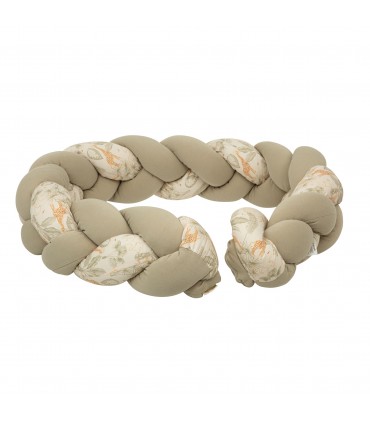 Protector de cuna trenza Masai Bimbidreams