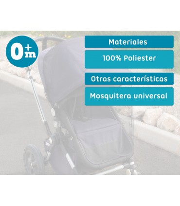 Mosquitera silla y capazo universal Kiokids