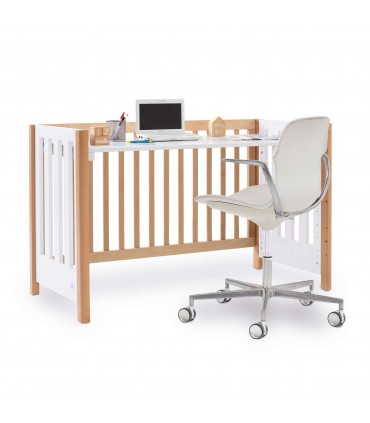 Cuna colecho 5 en 1 madera/blanco Alondra Occa