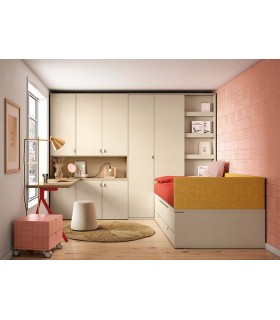 Habitación minimal Ros Composición 014
