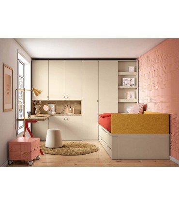 Habitación minimal Ros Composición 014