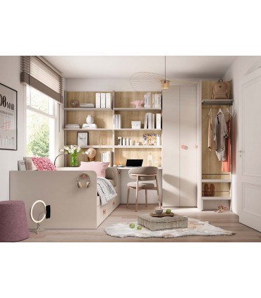 Habitación estilo clean Ros Composición 08