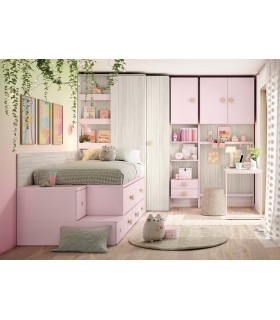Habitación infantil kawaii Ros Composición 013
