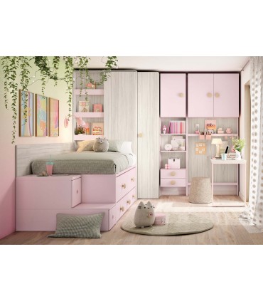 Habitación infantil kawaii Ros Composición 013