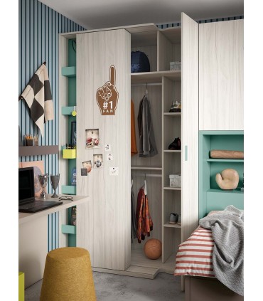 Habitación juvenil completa Ros Composición 06