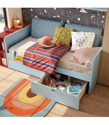 Cama compacta con cajones Ros Composición 03