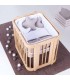 Minicuna, cuna y cama (4en1) CREA TRE madera Alondra