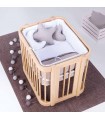 Minicuna, cuna y cama (4en1) CREA TRE madera Alondra