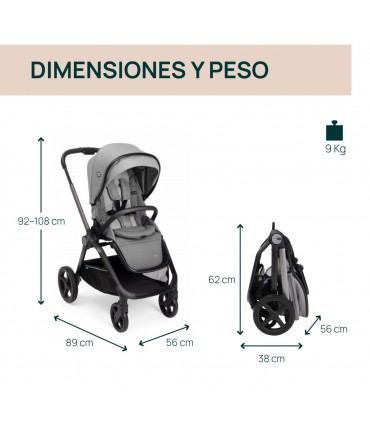 Carro de bebé trío Chicco Mysa + Kory Plus