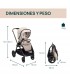 Carro de bebé trío Chicco Mysa + First Seat Recline