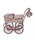 Carro de muñecas cuco ruedas grandes Cherry flores
