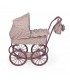 Carro de muñecas cuco ruedas grandes Cherry flores