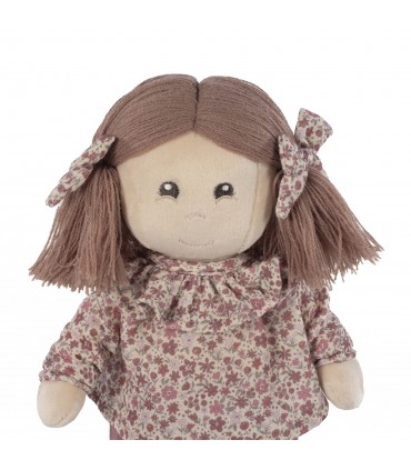 Muñeca de trapo Bibi Cherry Flores Pasito a Pasito