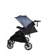 Cochecito gemelar Easy Twin 4 Negro + 1 capazo Baby Monsters
