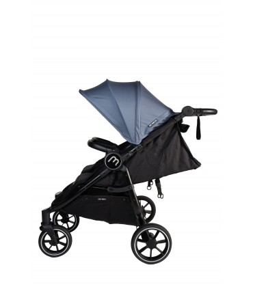 Cochecito gemelar Easy Twin 4 Negro + 1 capazo Baby Monsters