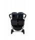 Cochecito gemelar Easy Twin 4 Negro + 1 capazo Baby Monsters